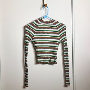 NWOT. Free People xsm vintage stripped fitted